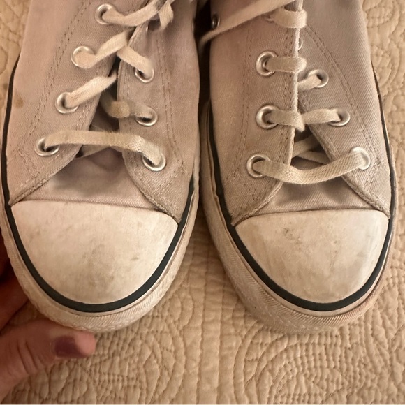 Converse Chuck Taylor Platform High Tops Lavender Purple Canvas Y2K Size 8.5 - Picture 6 of 16